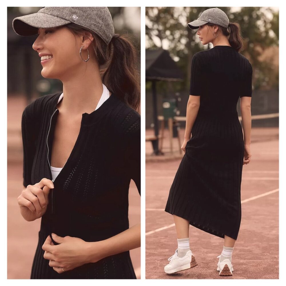 NWT Varley Malia Knit Midi Dress - Picture 2 of 4